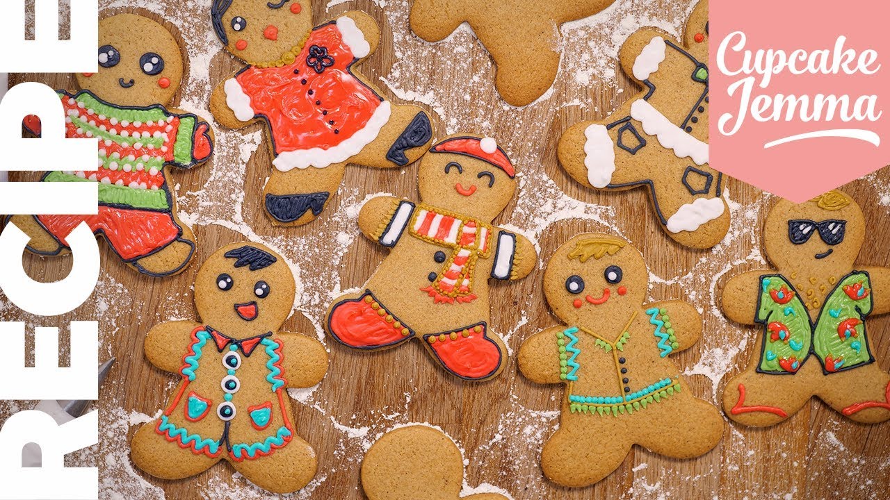 Classic Gingerbread Recipe & Decoration | Cupcake Jemma