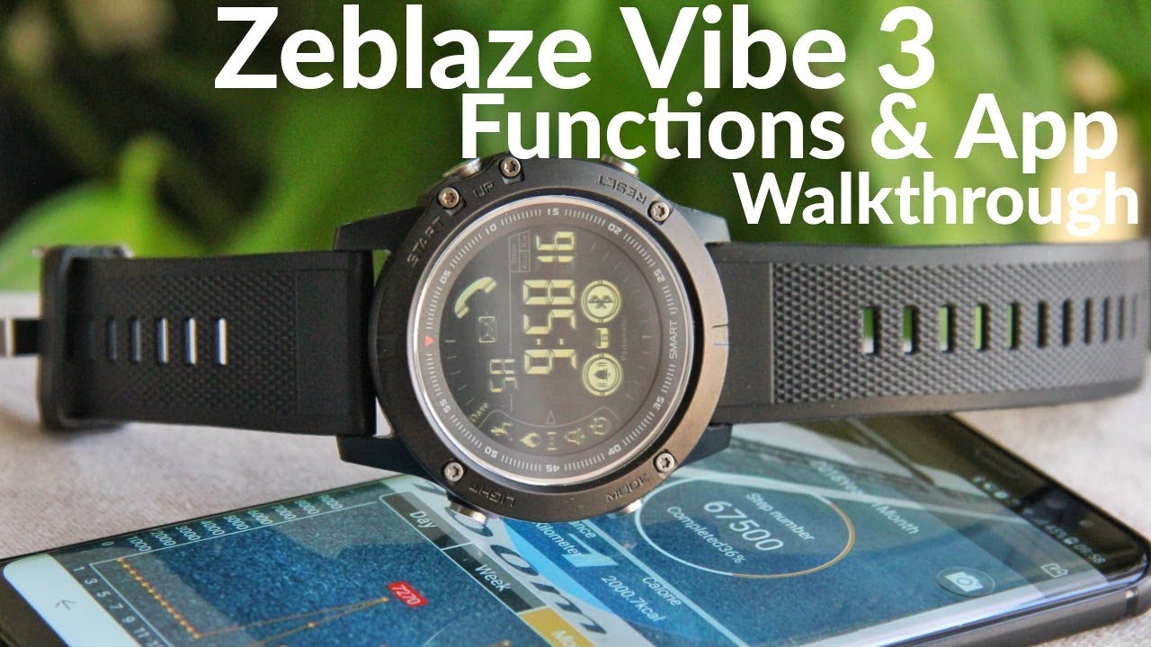Zeblaze Vibe 3. App and functions walkthrough