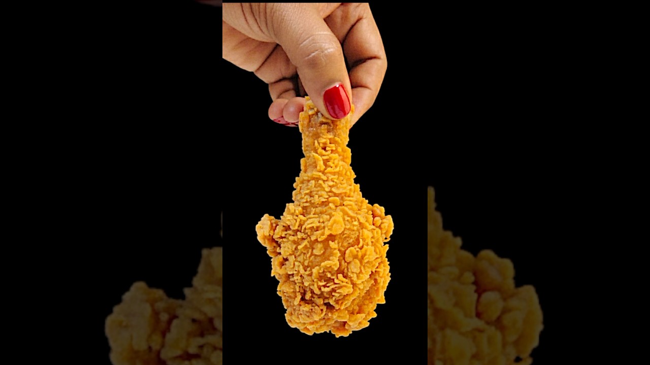 🔥 Жареная куриная ножка ASMR | Невероятно хрустящая и сочная | Приятные звуки жарки 