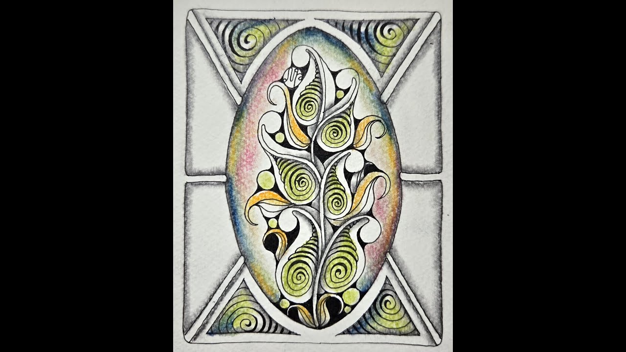 Tangle Art [ PP#21 ] Day 7 Practice