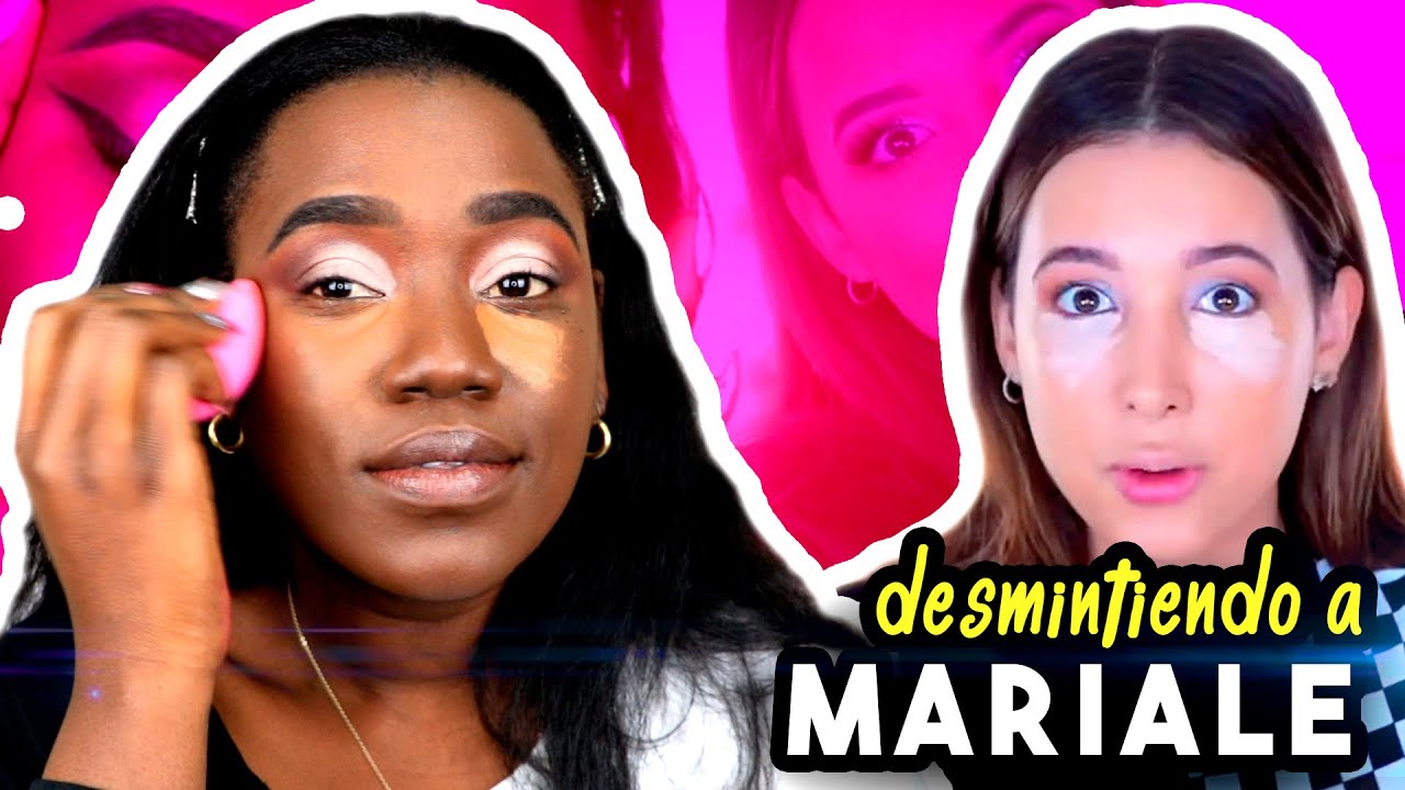 DESMINTIENDO A Mariale ?? INTENTE SEGUIR SU MAQUILLAJE EN PIEL OSCURA Y ASI QUEDE...