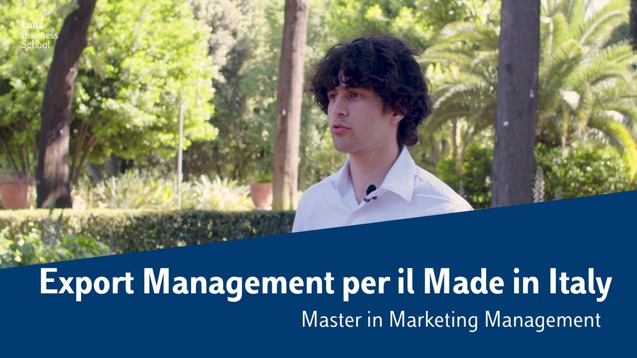 Export Management per il Made in Italy, Master in Marketing Management