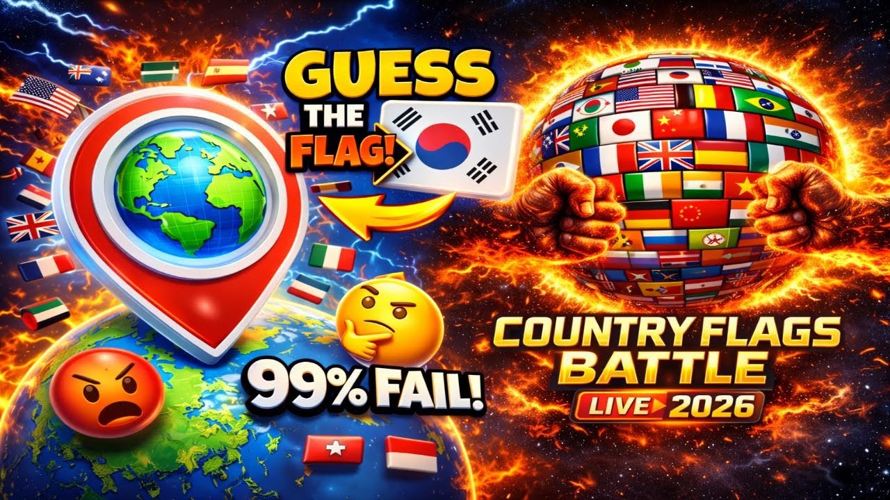 Learn Country Flags - 2026 geography🤩🌍🎵✅ 31.01.2026 #part5
