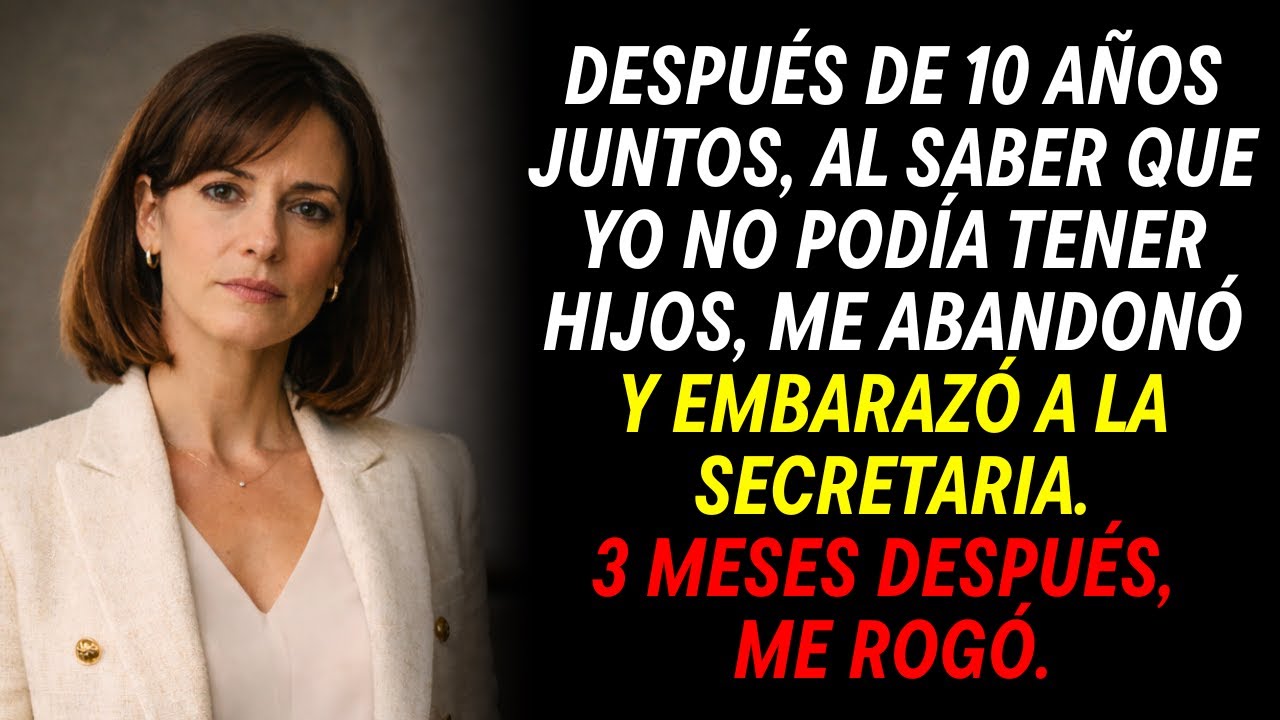 Al saber que yo era infértil, canceló la boda y embarazó a su secretaria. Luego me suplicó.