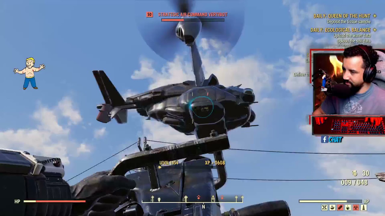 Explosive Battle in Huntersville with Vertibots and Super Mutants - Fallout 76