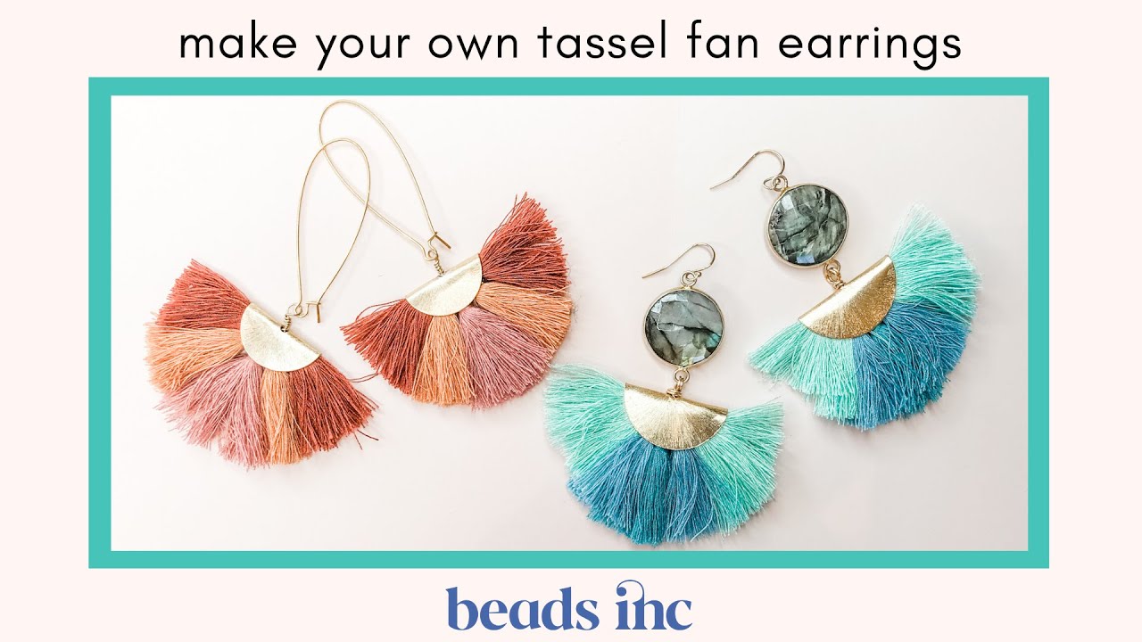 How to Make your Own Tassel Fan Earrings: A Tutorial