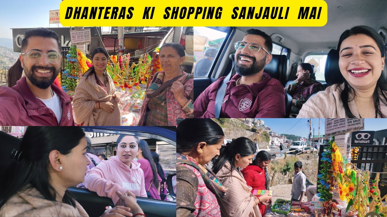 Happy Dhanteras To All // Aaj Hum Log Gaye Sanjauli Shopping Ke Liye With Mummy //Akshay Ki Cooking