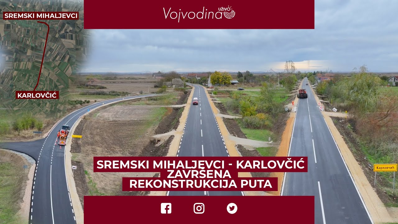 Sremski Mihaljevci - Karlovčić završena rekonstrukcija puta
