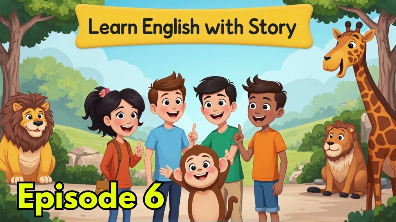 Learn English with Story | At the Zoo | English for Beginners (Episode 6)