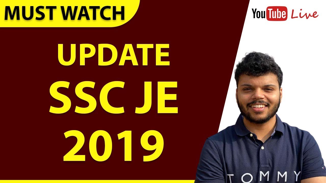 Update Regarding The SSC JE 2019 | #SimilarDatesforSSCJE2019