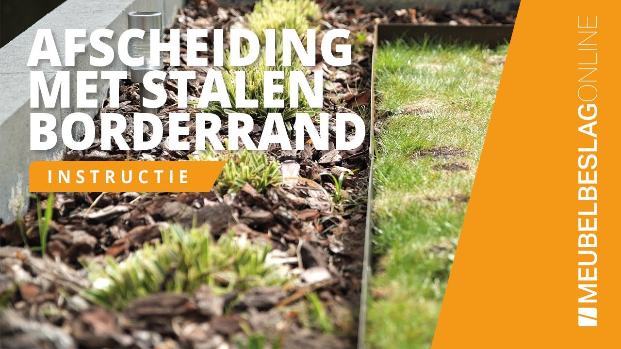 (Cortenstaal) borderrand plaatsen - borderafscheiding | MEUBELBESLAGONLINE