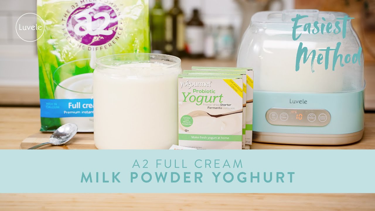 EASY & FAST HOMEMADE YOGURT | using milk powder and probiotic starter