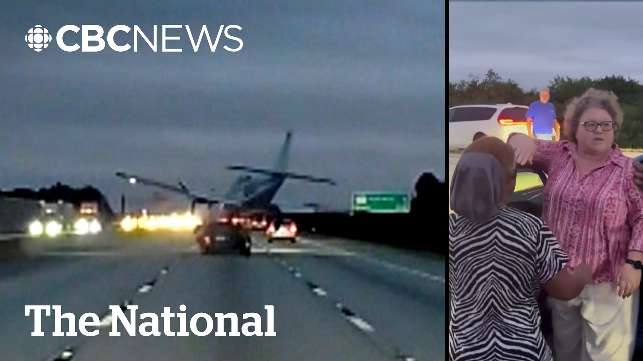 #TheMoment a plane crash landed on top of a car in Florida