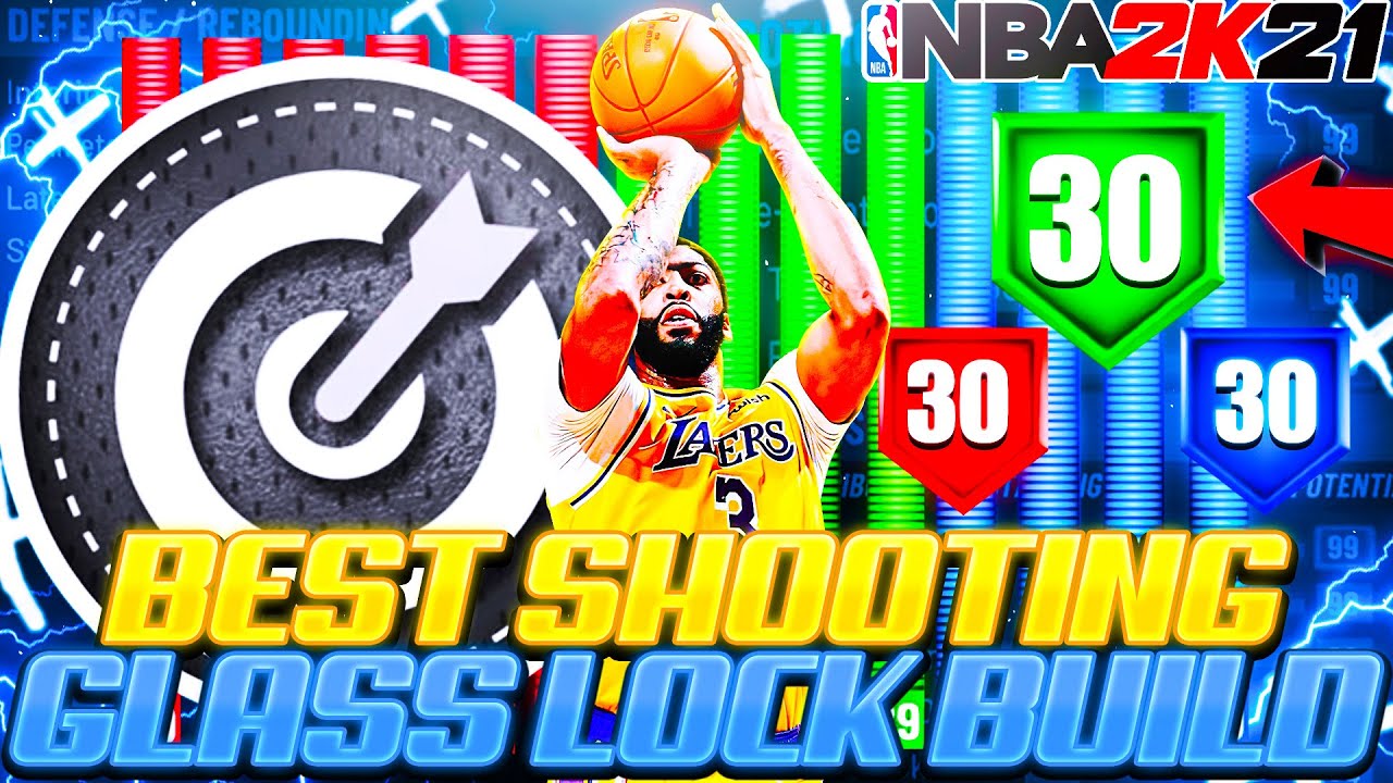 🚨New🚨 NBA 2K21 Best Shooting Glass Lock 🎯 Build Get The Most Badge Upgrades, Dunk Animations Verde