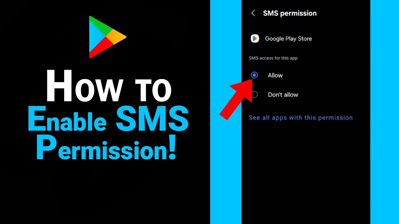 How to Enable SMS Permission on Google Playstore [NEW]