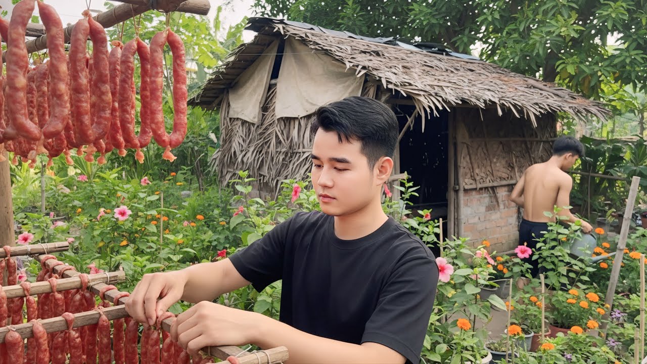 Làm Lạp Xưởng Truyền Thống Cho Ngày Tết | Món Ngon Ngày Tết | Nguyễn Huy & Nguyễn Điền