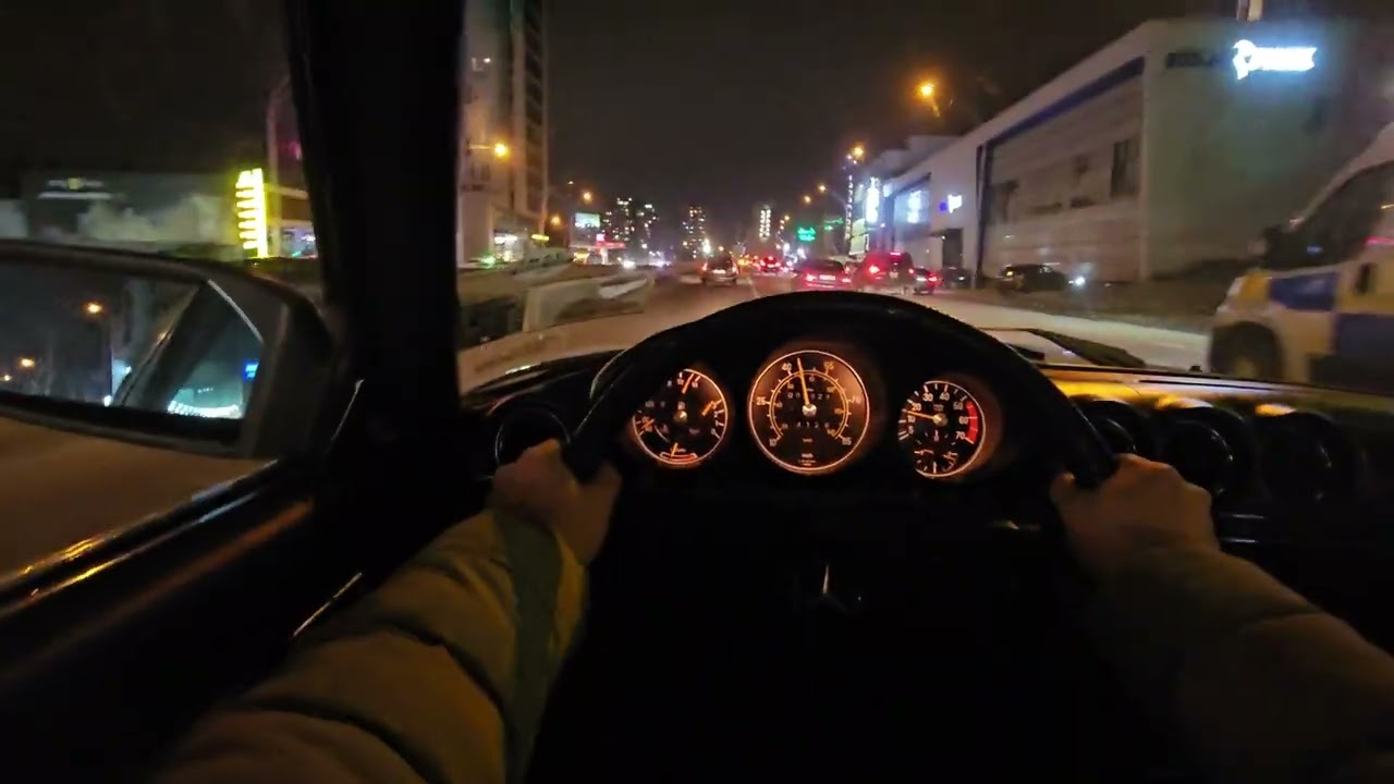 POV Tbilisi Night Drive | Mercedes Benz R107 380 SL |  ღამის თბილისში სეირნობა და ქართული ჯაზი