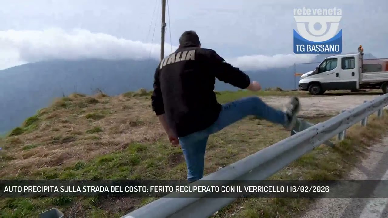 AUTO PRECIPITA SULLA STRADA DEL COSTO: FERITO RECUPERATO CON IL VERRICELLO | 16/02/2026