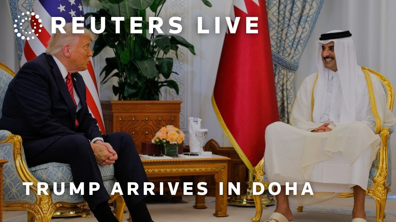 LIVE: U.S. President Donald Trump arrives in Doha