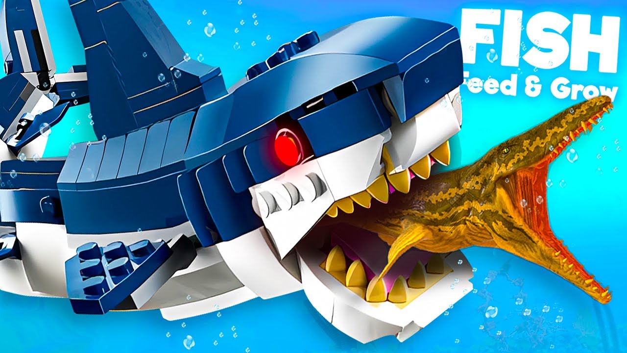 *НОВИНКА* LEGO АКУЛА в наборе «Корми и выращивай»