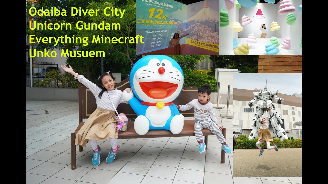 Japan 2025 day 6 Odaiba, Unicorn Gundam, Everything Minecraft, Unko Museum, Amara's Restaurant