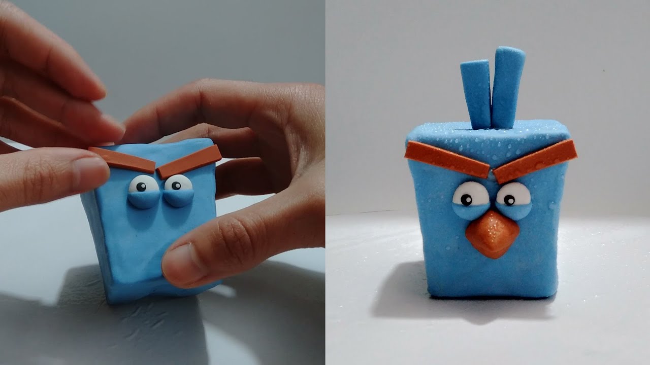 Plastilina | Como Hacer Figuras 🔵(FROSH)🔵 Clay Tutorial (ANGRY BIRDS)