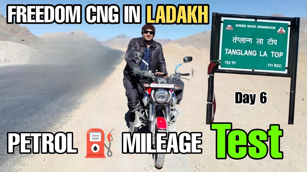 FIRST CNG BIKE IN LADAKH RIDE🔥ON BAJAJ FREEDOM 125 | Ep.6 | SARCHU TO TANGLANG LA PASS 17482 FT📍