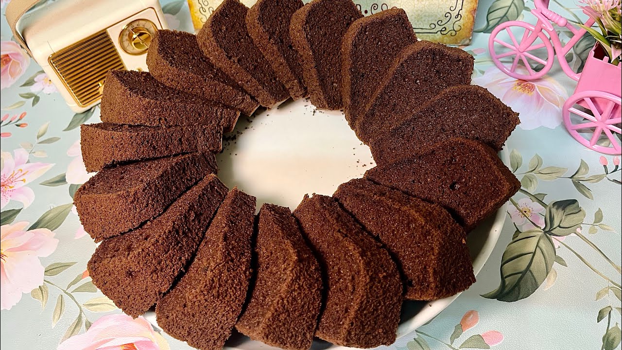 🍫巧克力戚风蛋糕🍫Easy Chocolate Chiffon Cake Recipe 新手友好的蛋糕视频 #简易食谱 #cakerecipe 