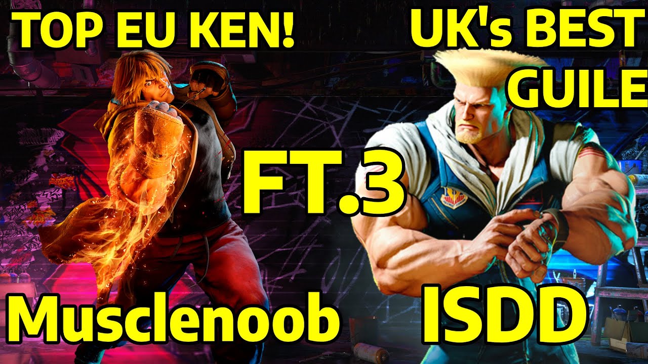 Street Fighter 6 Musclenoob (KEN) VS ISDD Imstilldadaddy (GUILE) 4K Master Ranks