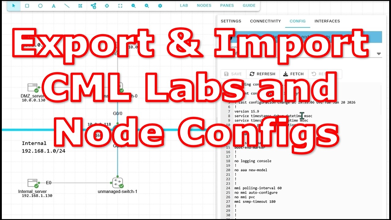 Export & Import CML Labs and Node Configs