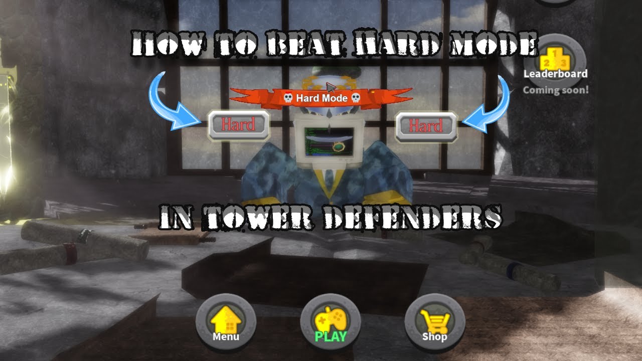 How to beat hard mode in tower defenders in 2021 (Roblox)