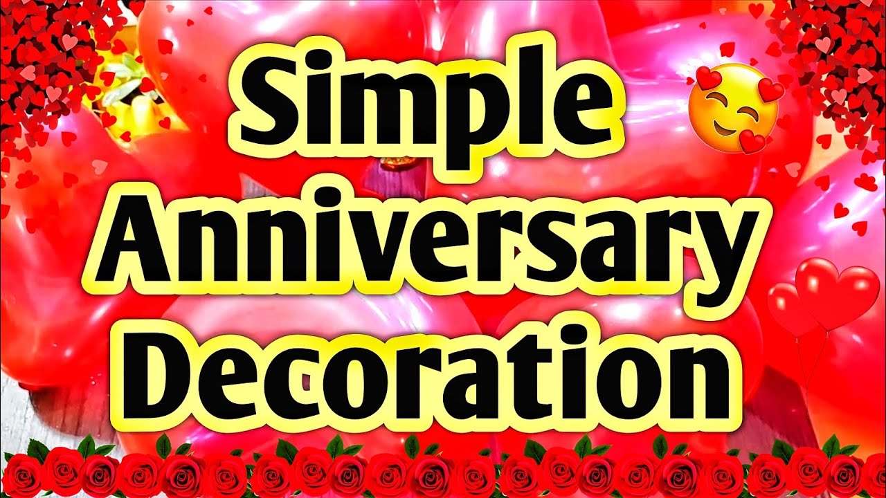Very Easy Anniversary Decoration Idea at home | wedding anniversary decoration idea| Decoration Idea