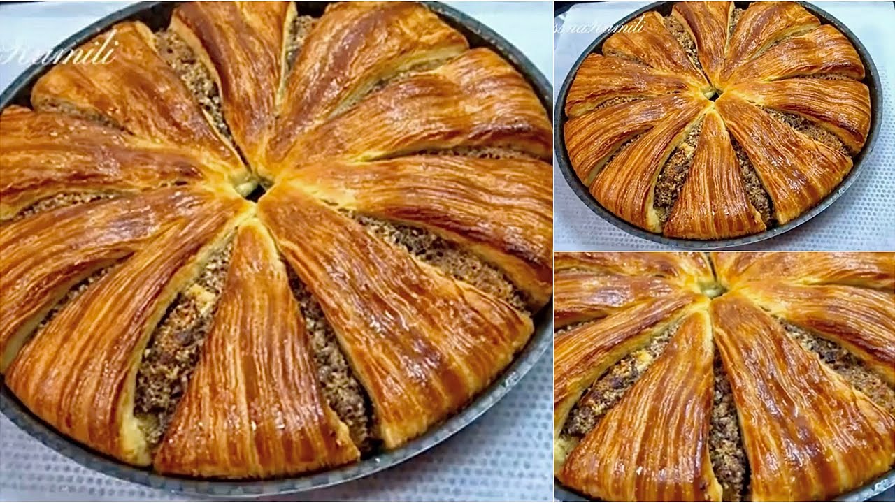 بريوش محشي بالكريمة اللوز والشوكولاته
