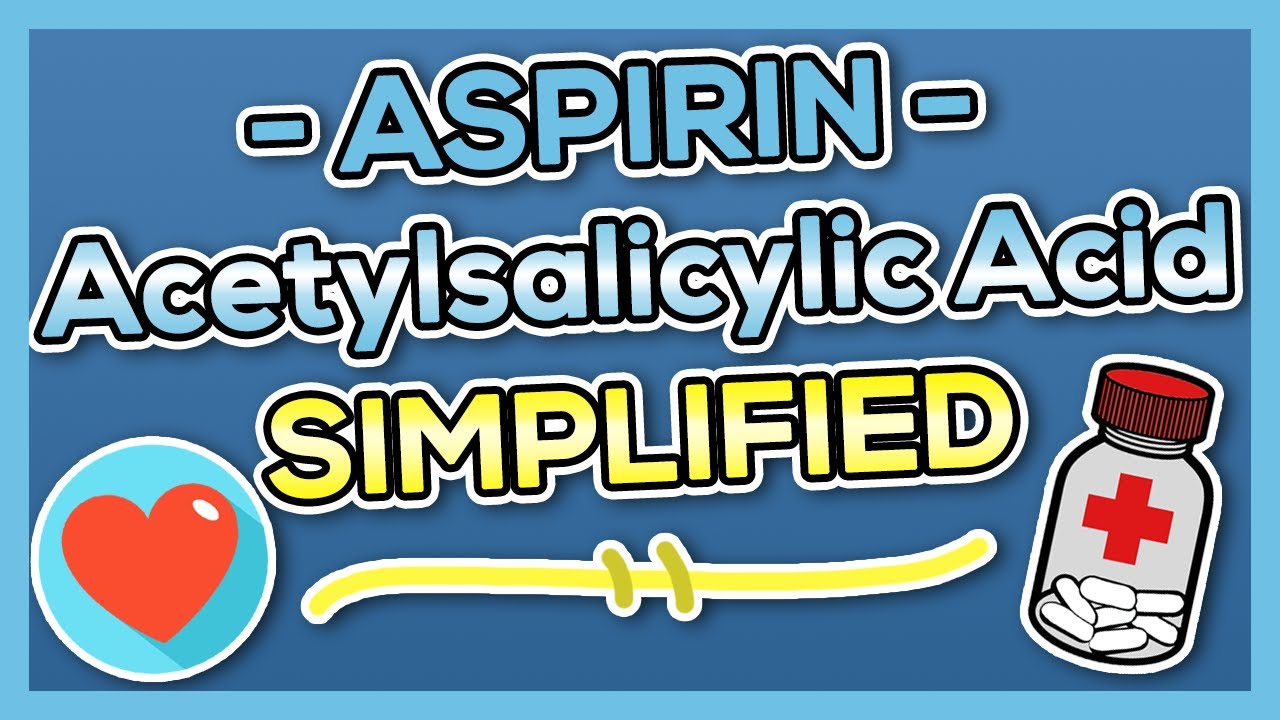 ASA (Aspirin) Nursing Drug Card (Simplified) - Pharmacology