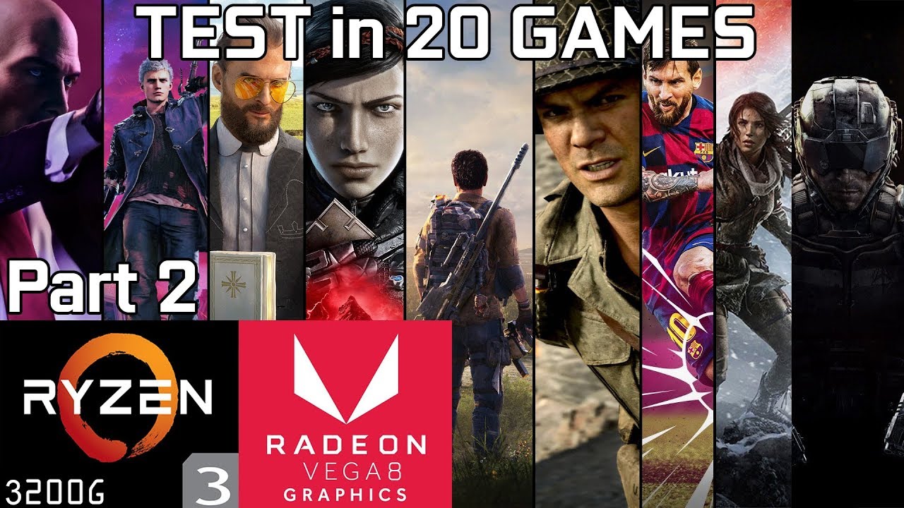 Test 20 Games with Ryzen 3 3200G Vega 8 & 8GB RAM [Part 2]