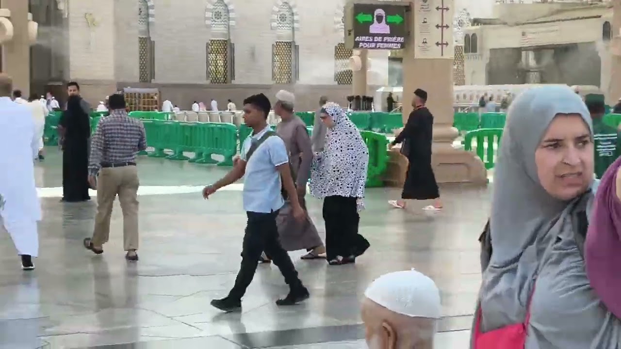 जुहर की अज़ान मस्जिद अन नबवी Madina Munawwara 08/11/2024