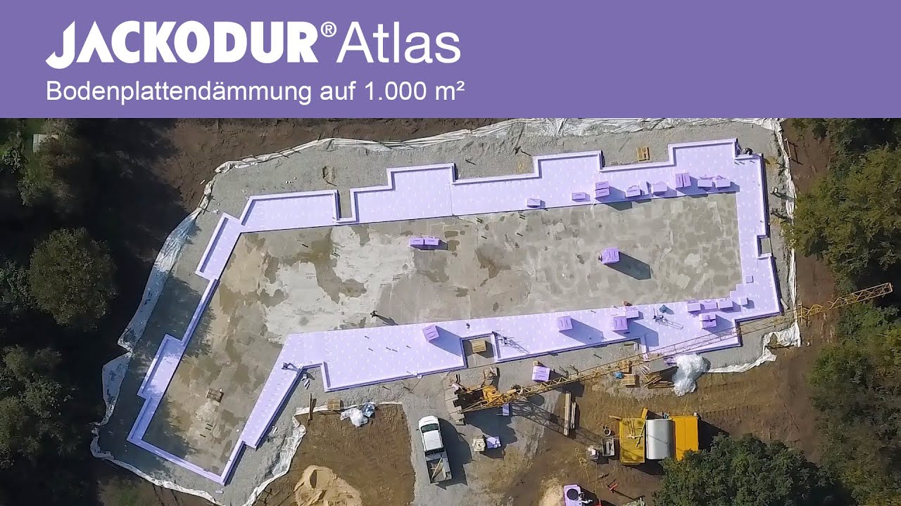 Bodenplattendämmung JACKODUR Atlas auf 1.000 m2