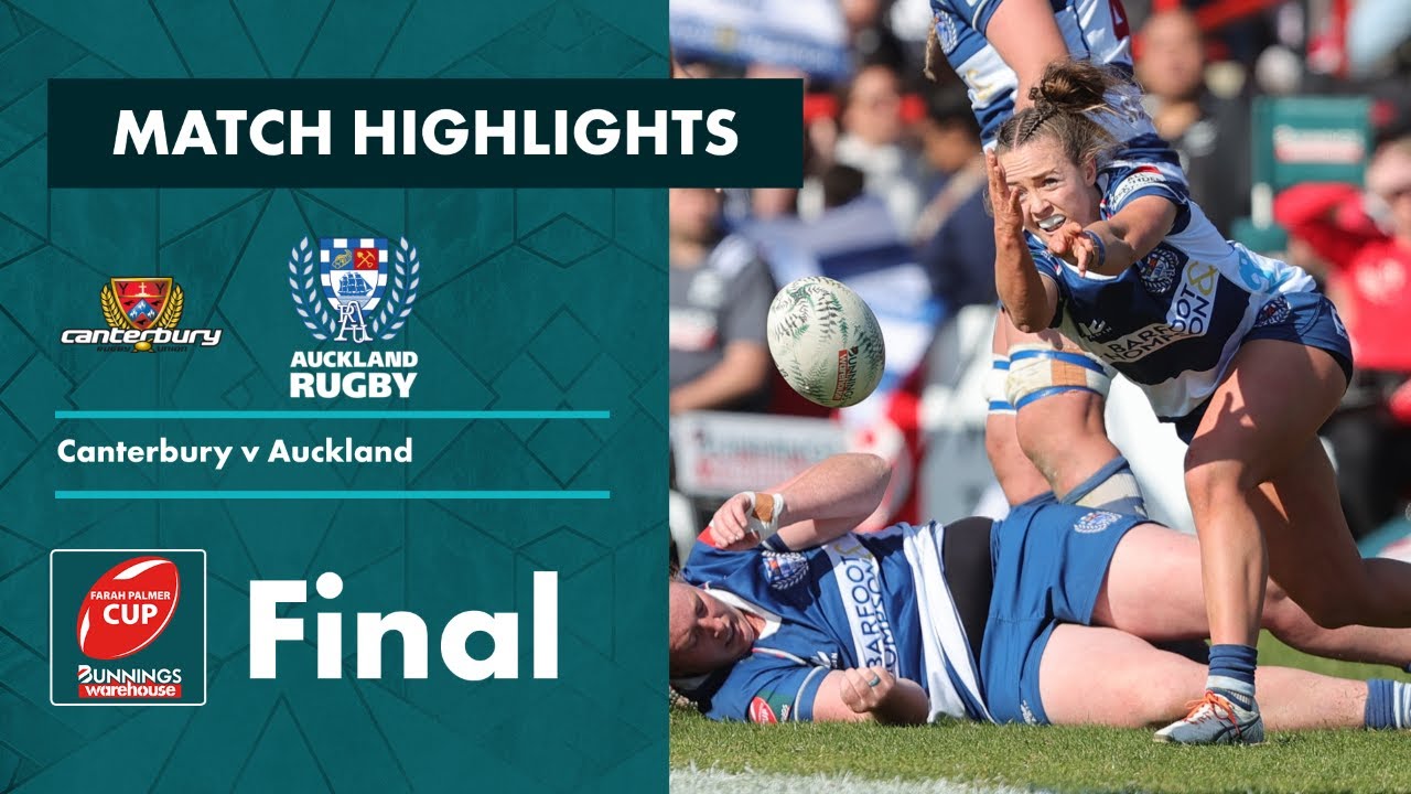 Premiership Final HIGHLIGHTS: Canterbury v Auckland (Farah Palmer Cup)