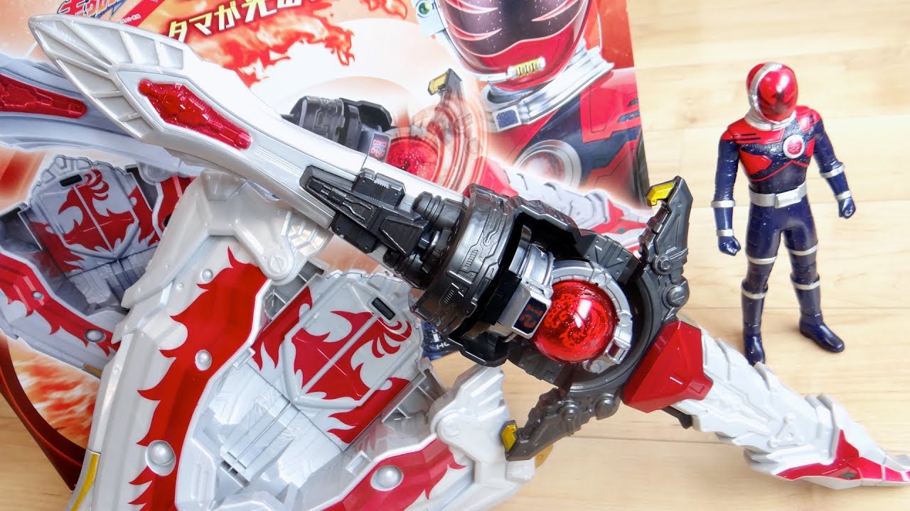 ホウオウソルジャーに変身 & 5モード発動！DXホウオウブレード & ホウオウシールド レビュー！合体・必殺技・特殊攻撃13種など音声多数収録！DXホウオウキュータマ付属 変身回転剣 キュウレンジャー