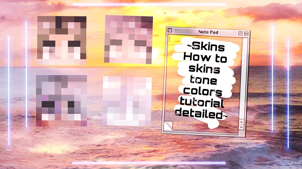 | Pixel Gun 3D | ~Skins How to skins tone colors tutorial detailed~