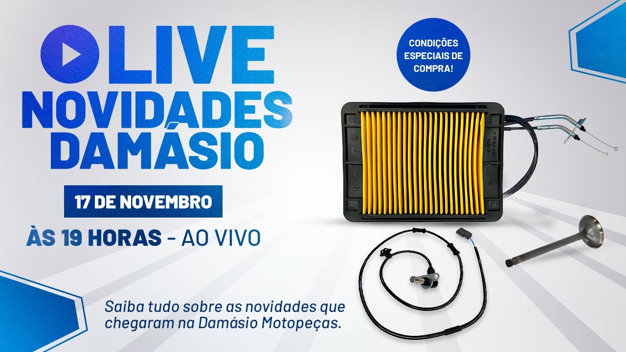 🔷 LIVE NOVIDADE DAMÁSIO 🔷