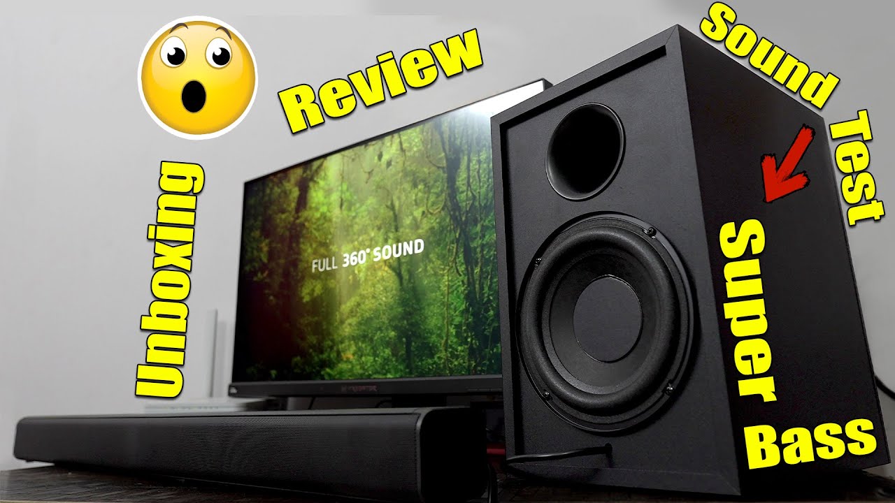 This is the only soundbar system you need for pure bass tribit soundbar S1 unboxing review full test