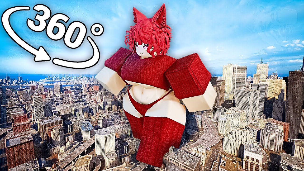 ROBLOX R63 #2 - City in 360° Video | VR / 8K | (roblox animation)