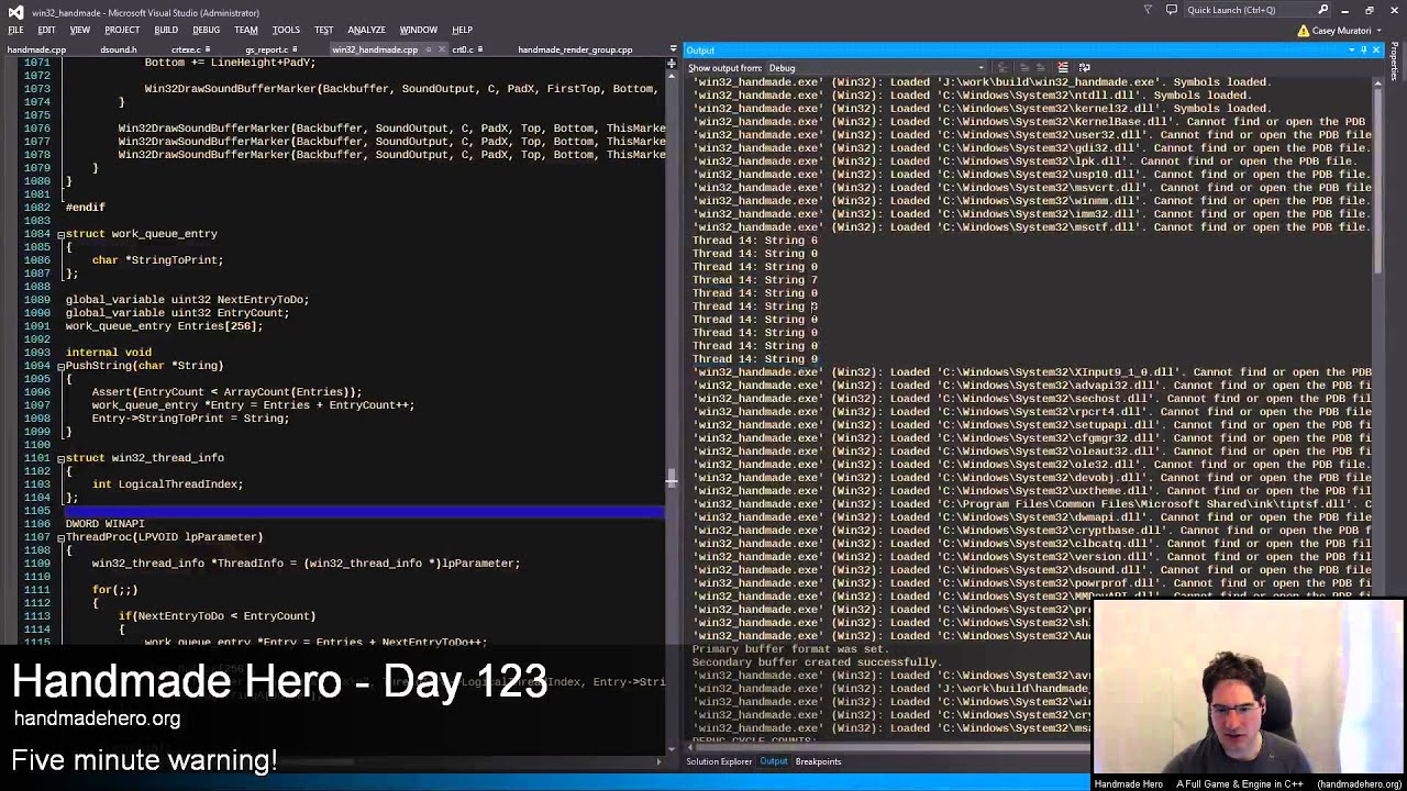 Handmade Hero Day 123 - Interlocked Operations