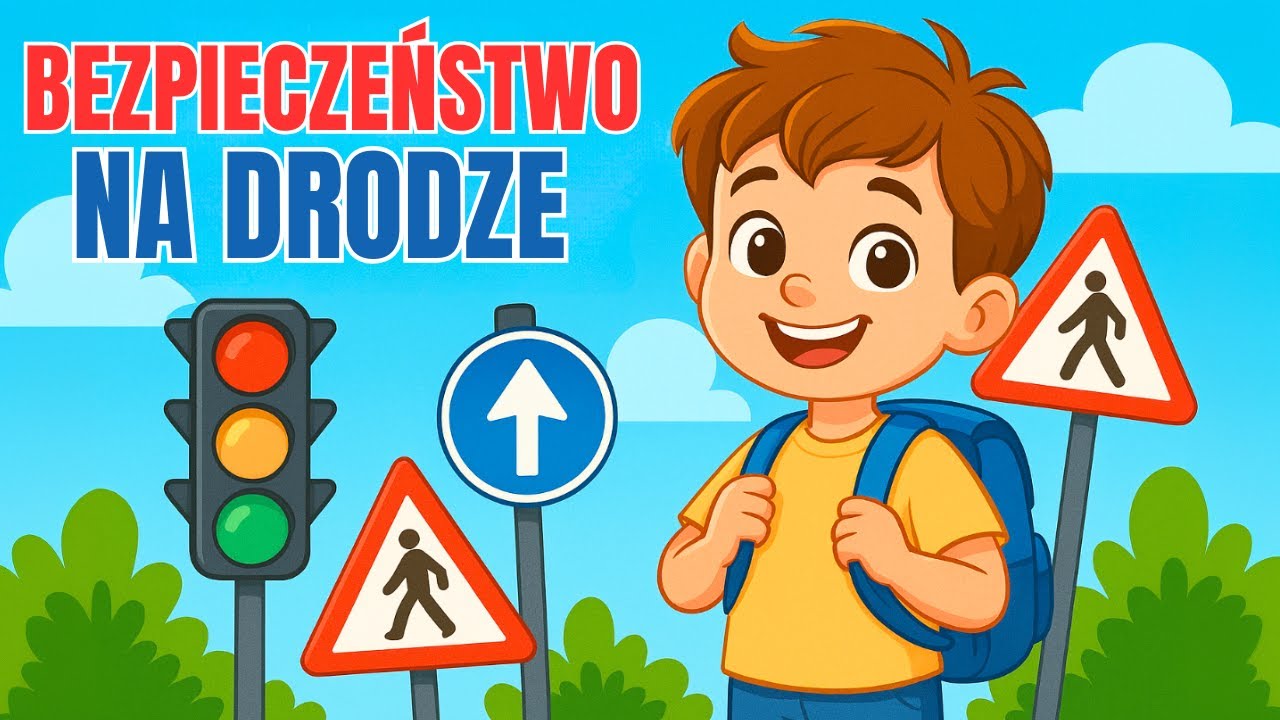 Piosenka o bezpieczeństwie na drodze 🚦 Zasady ruchu drogowego dla dzieci 🎶