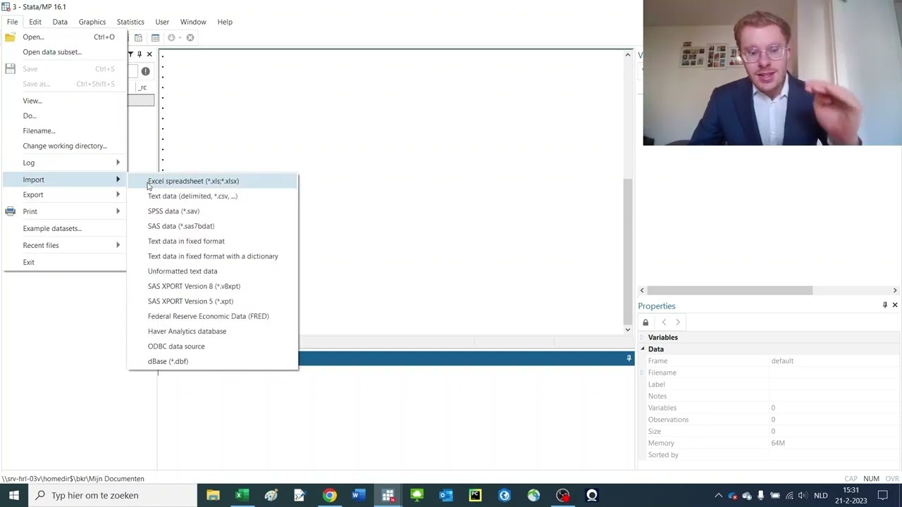Лекция Stata 2: Как импортировать данные Excel/CSV?