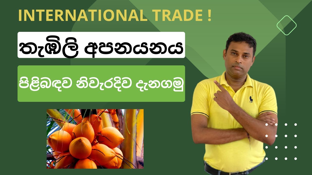 තැඹිලි අපනයනය කරන්නේ කොහොමද ?