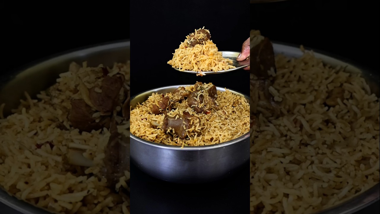 🔥 Mutton Dum Biryani &ndash; Authentic Wedding Style 😋 #shorts