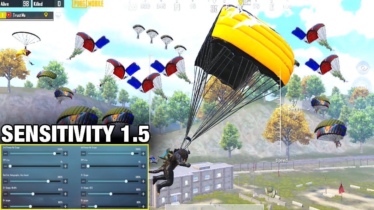 MY NEW SENSITIVITY 1.5 | SOLO vs SQUAD PUBG MOBILE