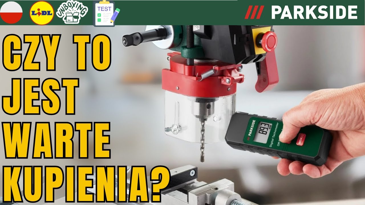 TACHOMETR CYFROWY MIERNIK OBROTÓW Parkside PDDM A1 POLSKA POLSKI LIDL